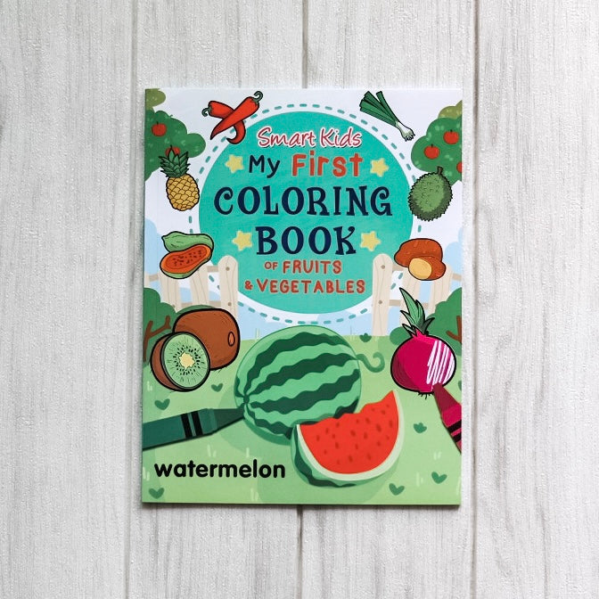 Smart Kids My First Coloring Book of FRUITS & VEGETABLES